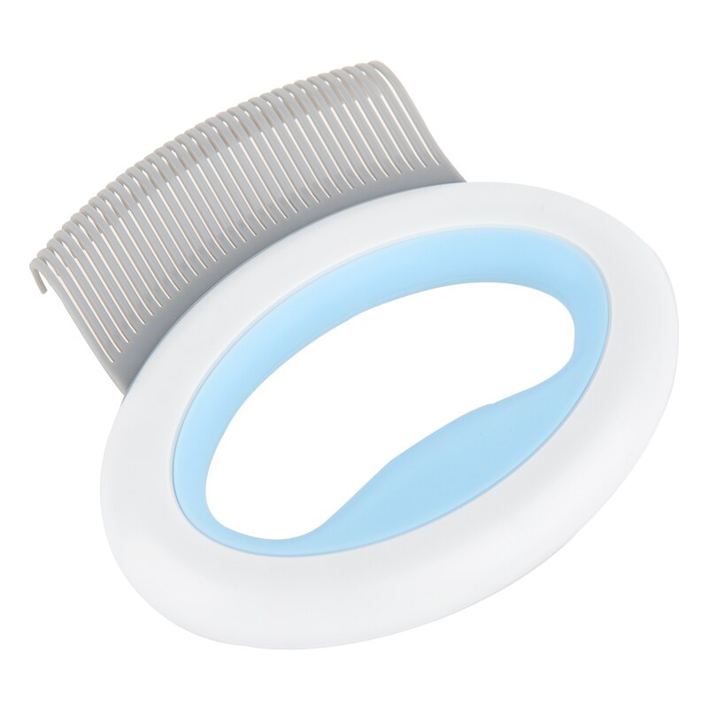 Cepillo de masaje para acicalamiento de Gato HOOPET, herramienta de masaje para el cuidado del cabello para mascotas: Azul