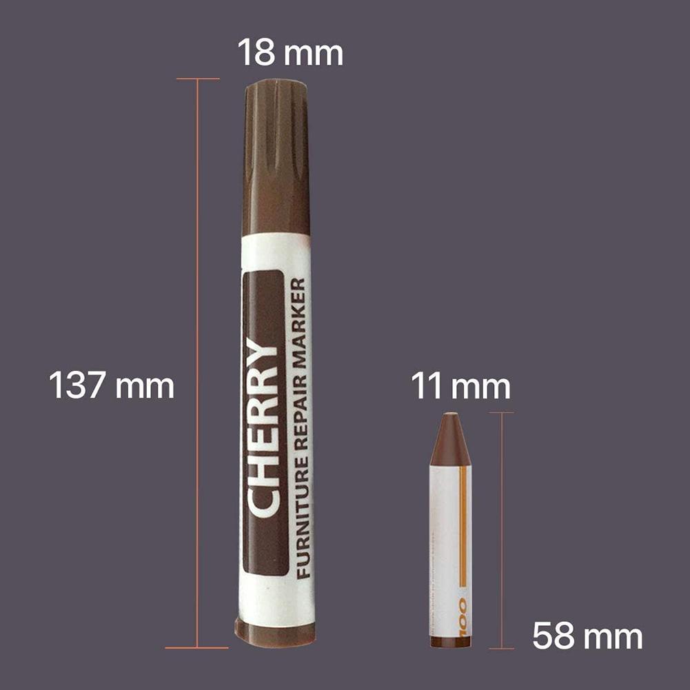 Kit reparador para arañazos, pluma de cera, madera, muebles, suelo, lápices de reparación dañados, reparador para arañazos, materiales, herramienta de parche, 17 Uds.