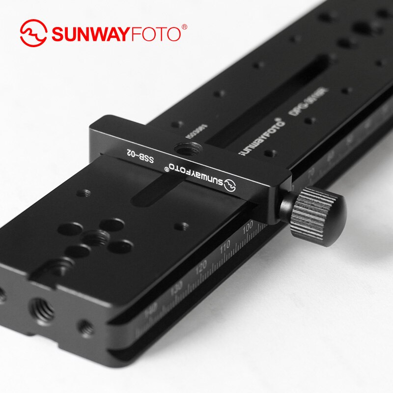 Sunwayfoto SSB-02 DSLR Camera Statief Quick Release Plate Arca Mini Klem voor L Plaat met 1/4 Schroefgat