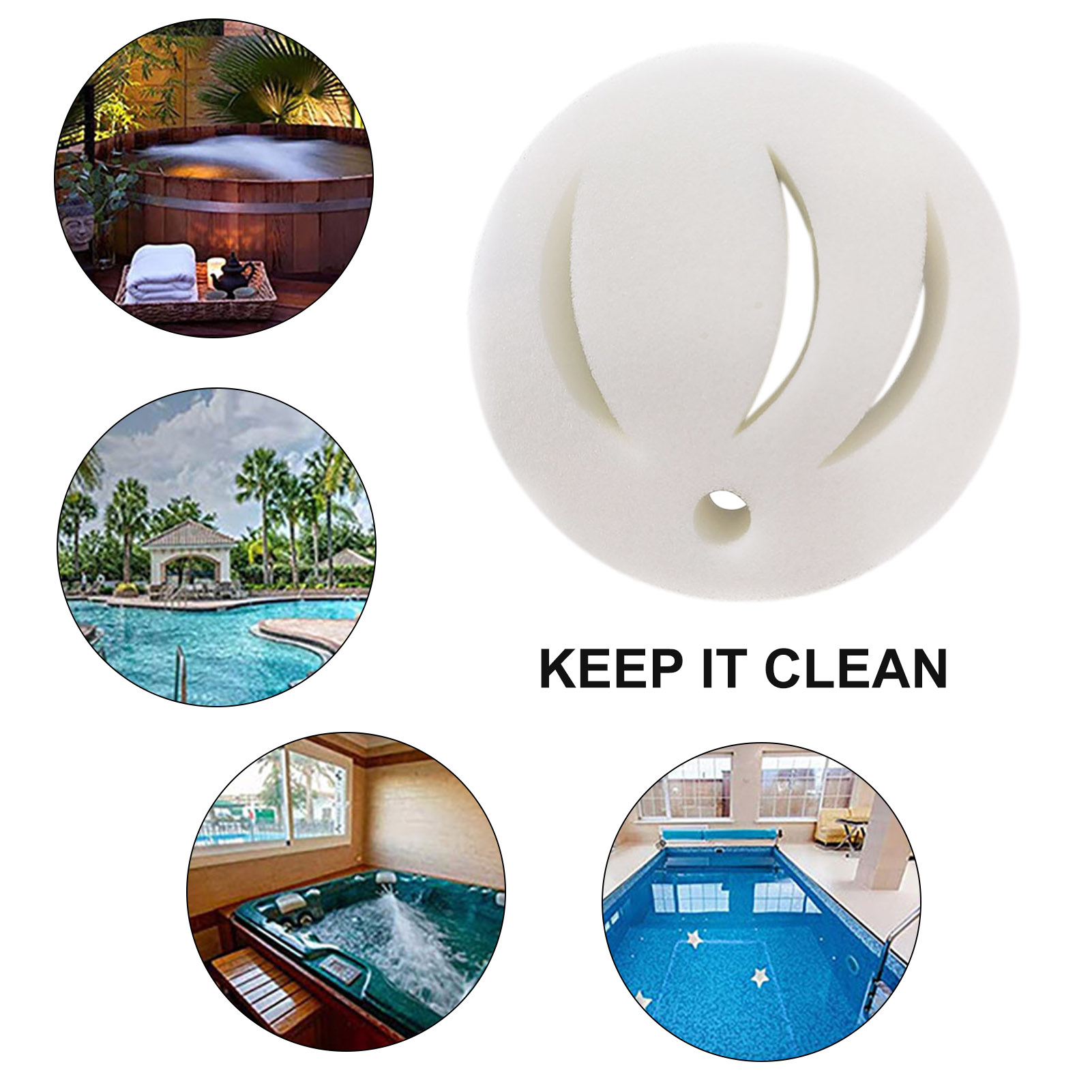 Blossom Olie-Absorberende Spons Zwemmen Zwembad Spons Absorberen Olie Vuil Absorberende Scum Spons Hotel Baden Zwembad Schoon Tool Accessoires