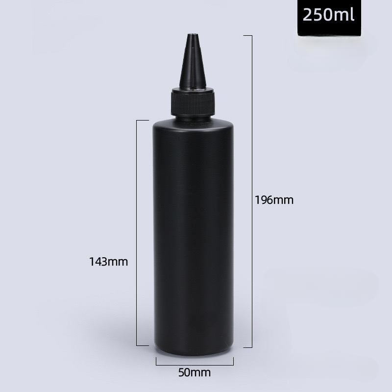 10 Stuks Lege Plastic Zachte Fles Zwarte Hdpe Cilinder Met Draai Puntige Top Lichtdichte Lijmflessen Voor Uv Hars, Lijm, Vloeistoffen: Bordeaux