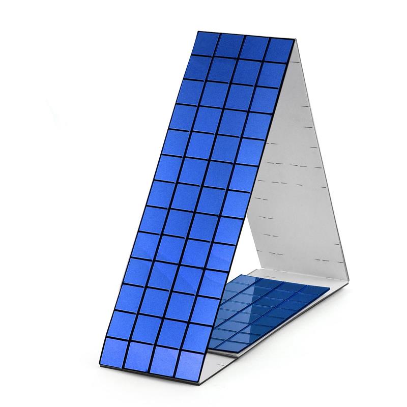 3D Self-Adhesive Real Glass Craft Mini Square Mirrors Mosaic Tiles Stickers Bathroom DIY Handmade Craft Home Decoration Making: DARK GRAY / 10CM*10CM