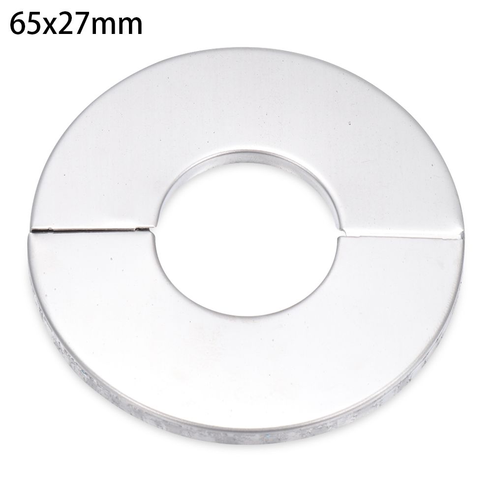 1Pc Zelfklevende Douche Kraan Decoratieve Cover Verchroomd Roestvrij Stalen Waterleiding Muur Covers Badkamer Accessoires: 65x27mm