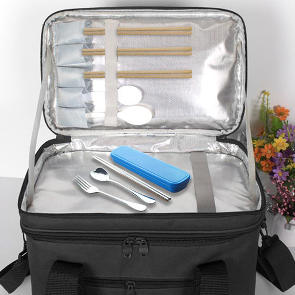 Koeltas Waterdicht Doek Schouder Koeltassen Voor Voedsel Drinken Steak Isolatie Thermische Zak Pak Ijs ThermaBag koelkast