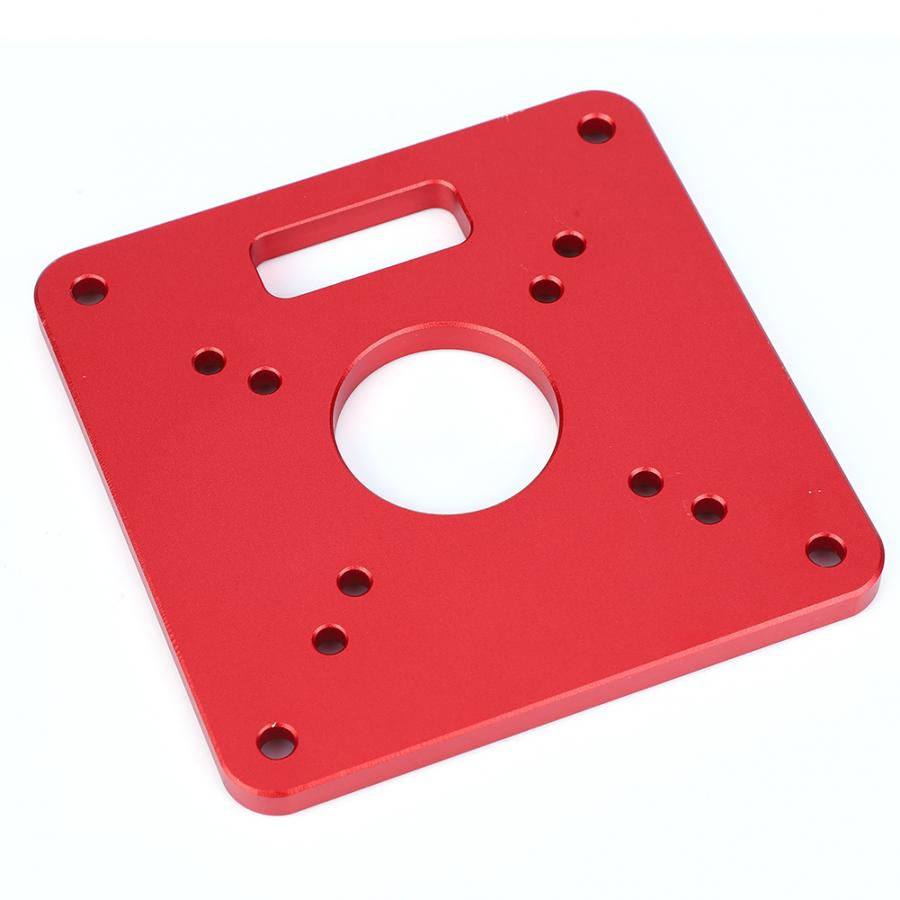 Router Table Insert Plate Aluminum Alloy 6061 Anodic Oxidation Engraving Router Table Plate Tools
