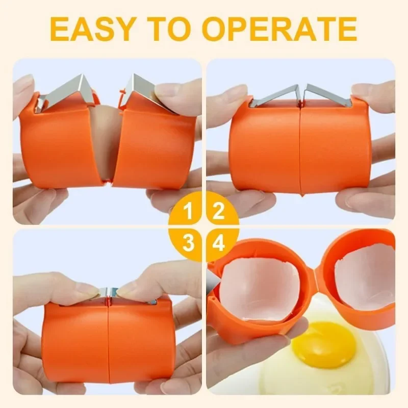 Creatief Eier Separator Tool Plastic Non-stick Hand Eieren Breaker Multifunctioneel Handig Bakken Koken Hulp Keuken Gadget