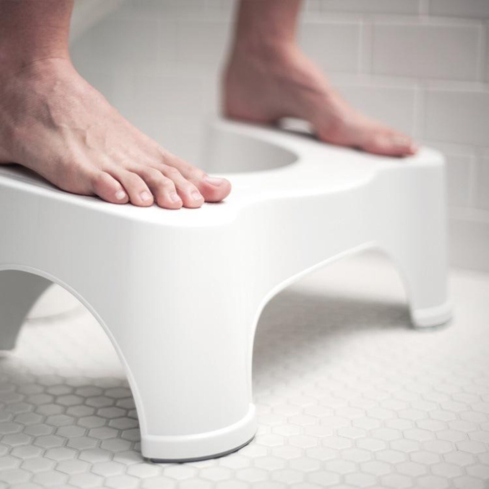 Tabouret de toilette squattant Portable en plastique aide de toilette à bord