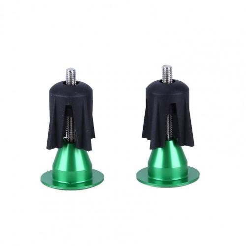 Verkoop! 2 Stuks Aluminium Mountain Fiets Fietsen Stuur 17-22Mm End Stopper Pluggen Caps: green