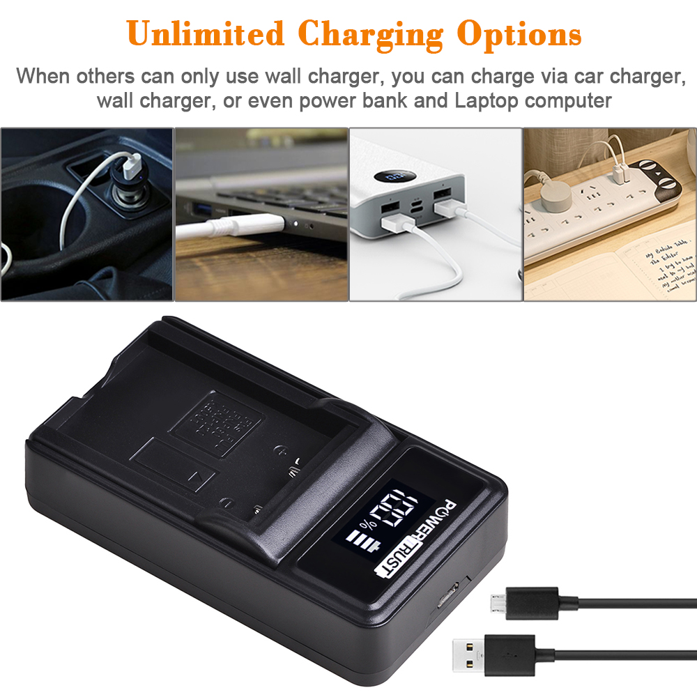 KLIC-5001 DB-L50 Battery + LED Charger for Sanyo DB-L50 Kodak P850 Z760 DX7590 DX7630 Zoom Sanyo DMX-FH1 FH11 HD1000 HD2000