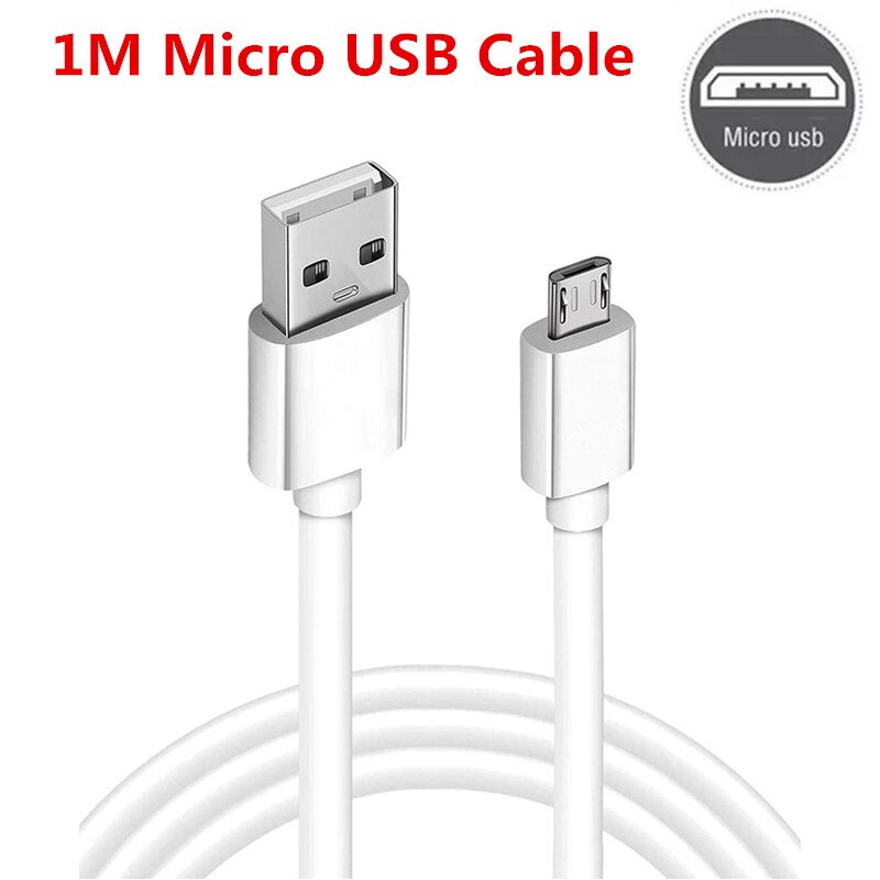 Tipo c cabo para huawei honor 10 9 8 7 lite micro cabo usb para huawei 8c 8a 8x max 7s 7x 7a 7c pro 5v 2a carregador de parede: 1m Micro USB Cable