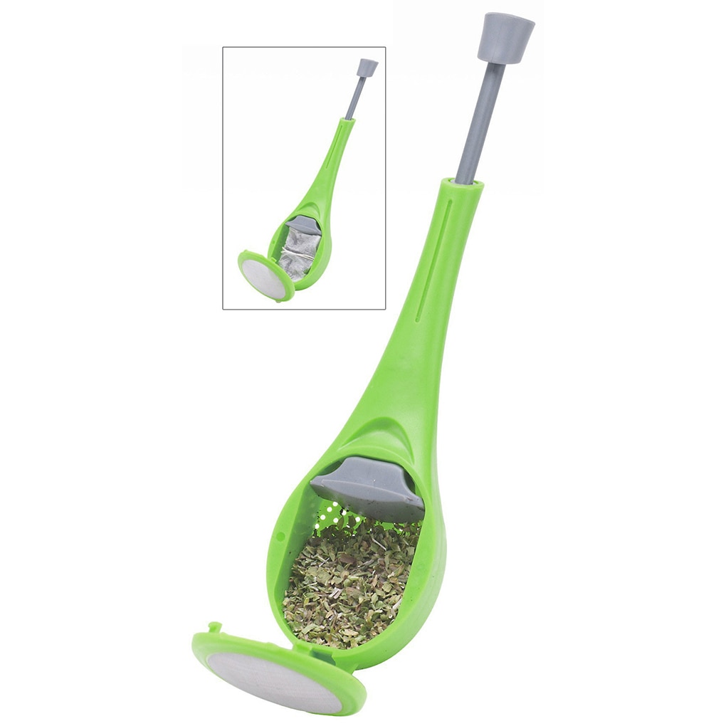 Tea Infuser Tea Strainer Built-in Plunger Tea Filter Healthy Intense Reusable Gadget Press Plastic Tea Bag Tea maker Infuser