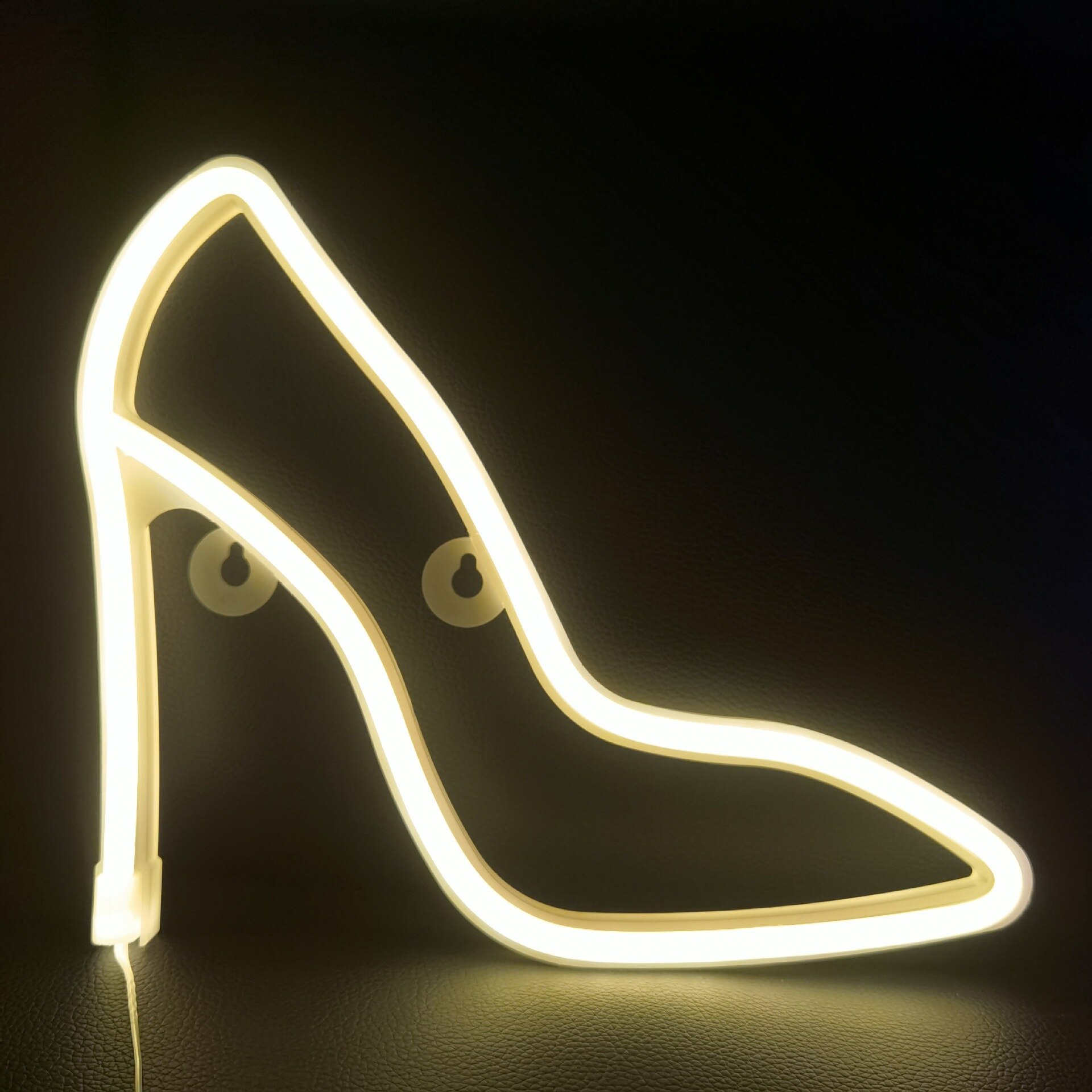 sole neon luce portato scarpe col tacco luci per insegne al neon lampada da parete con alimentazione a batteria USB per telecamera lampade da parete per la casa decorazioni per matrimoni: Shoes caldo