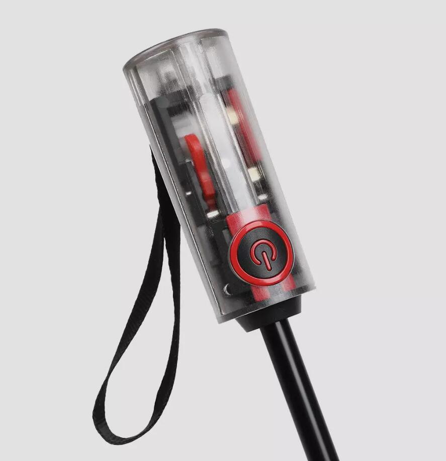 Xiaomi Konggu Transparent Mechanical Anti-rebound Automatic Umbrella Bright Handle Red Fiberglass Umbrella Bone Windproof Men