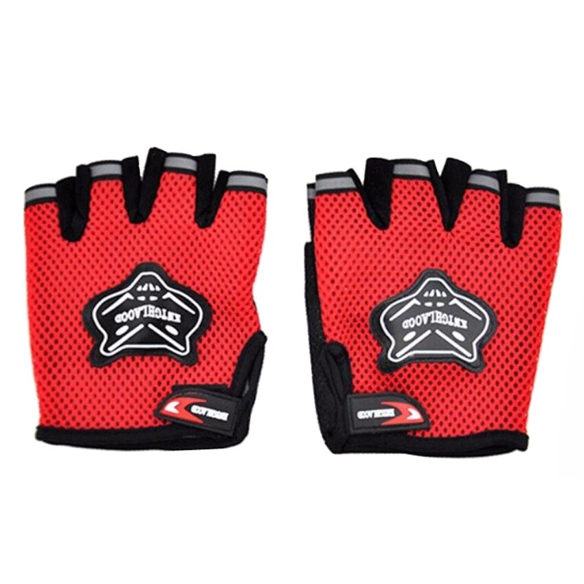 chico s deportes al aire libre guantes de moto transpirables Fitness medio dedo estilo moto guante para niño chico guantes de moto de cross