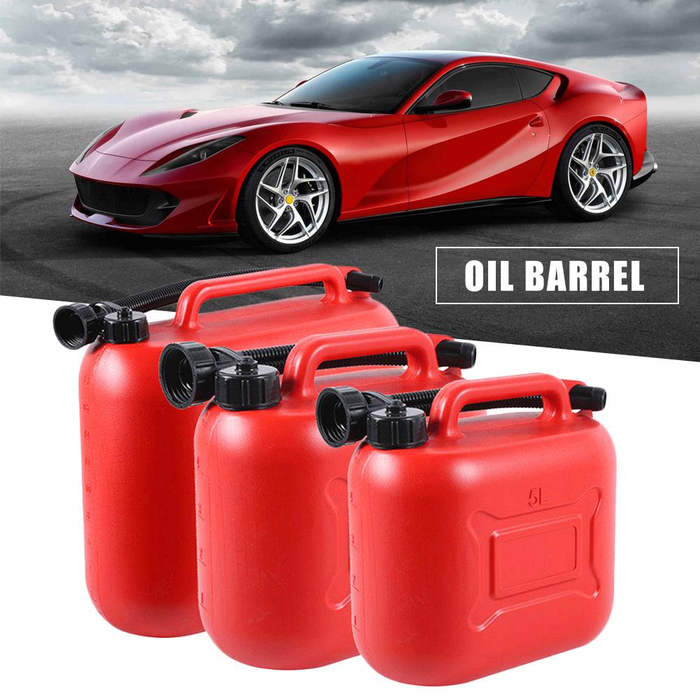 Portable 5L 10L 20L Cans Gas Fuel Tank Scale Thickened Anti Static Spare Plastic Petrol Tanks Gasoline Oil Container Home Auto