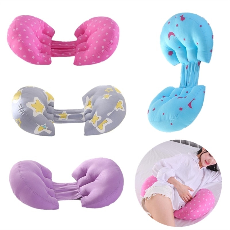 Multifunktionella gravidkuddar gravid kuddar mage u-form gravid kropp kudde kudde plysch kudde sidosängar