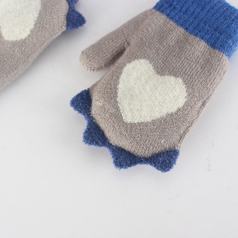 Gants d'hiver pour bébés filles | Gants tricotés pour plein air, pour garçons et filles, gants chauds pour enfants