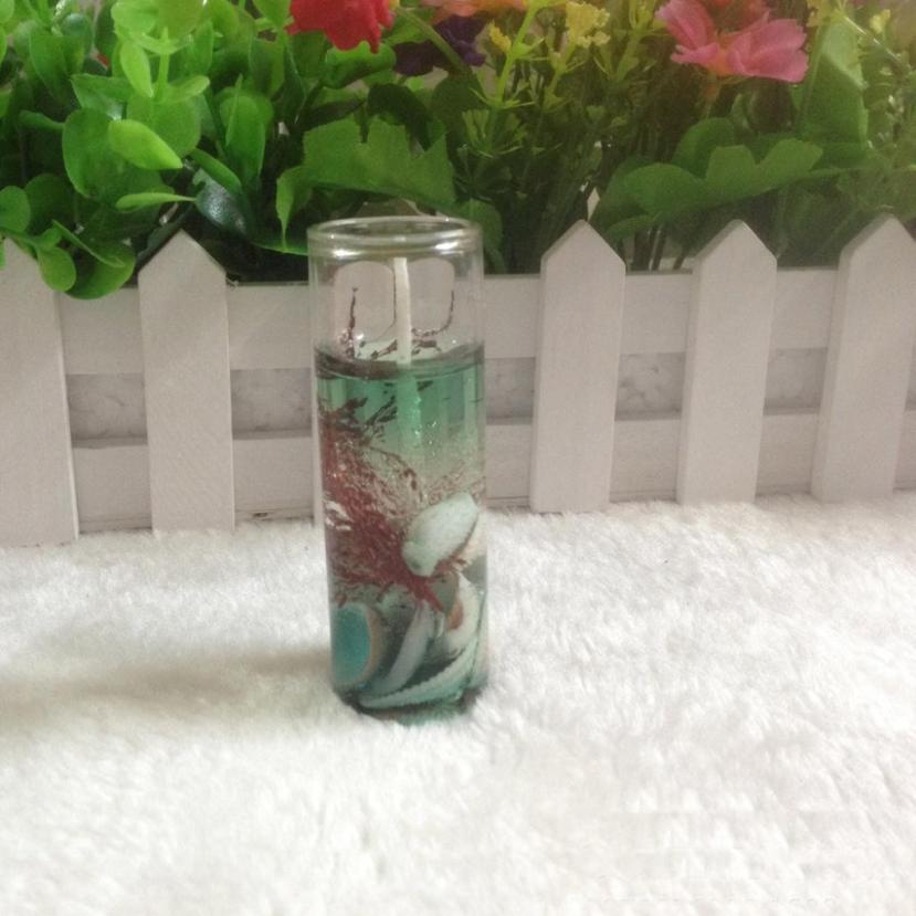 1PC Crystal Glass Candle Holder Romantic Wedding Bar Party Decor Candlestick Ocean Shells Valentines Scented Jelly Candle 50p