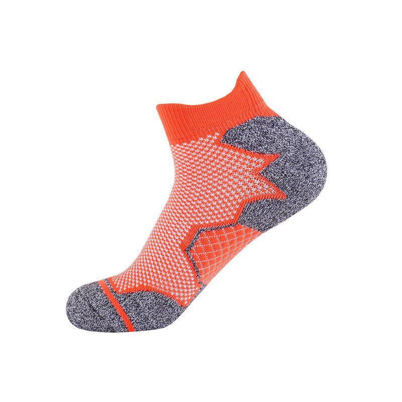 Frauen Basketball Sport Socken draussen Elite Sportlich Badminton Lauf Nicht-Unterhose Schweiß-saugfähigen Komfortable Atmungsaktive Socke: Orange