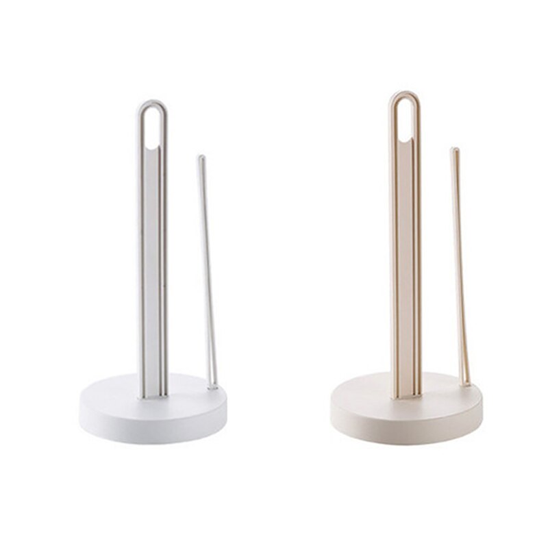 Toilet Kitchen Paper Towel Roller Tissue Holder Plastic Rack Desktop Floor Vertical Napkins Stand Bathroom Storage