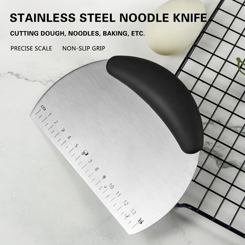 Espátula de pastelería, cortador de harina para pastelería, cortador de masa de harina de acero inoxidable, espátula para masa de Pizza, utensilios de cocina para masa