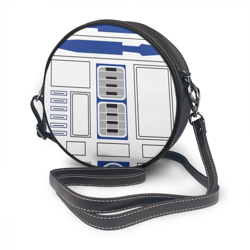 R2d2 torba na ramię R2d2 skórzana torba na zakupy szczupłe torebki damskie drukuj tendencja student kilka kieszeni kobiet okrągłej torebce