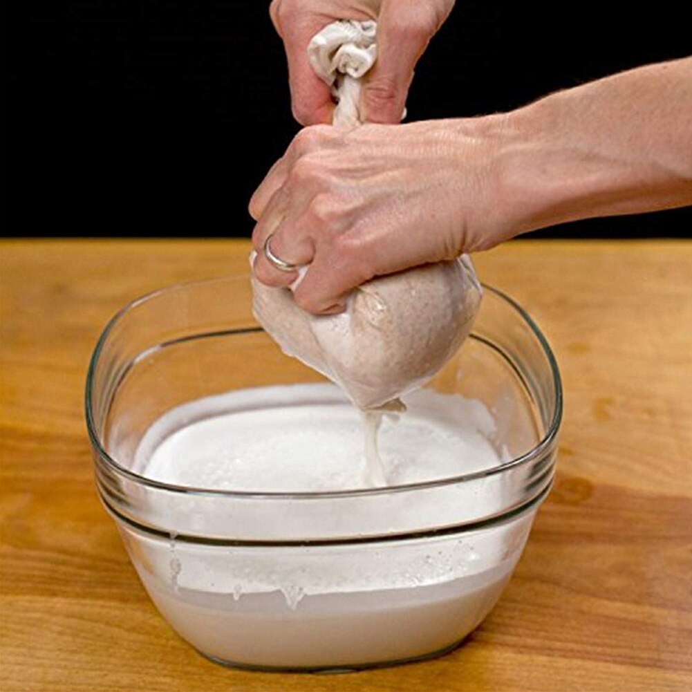 5Pcs Homemade Reusable Food Fruit Beer Filter Bag Squeeze Juice Grid Mesh Brewing Boiling Herb Strainer Filtering Net Pouch