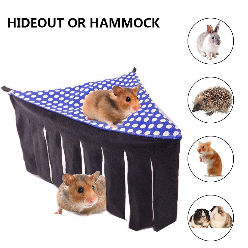 Hamaca para hámster, tienda para mascotas, Hide Out, cama colgante, borla, nido esquinero para erizo, conejillo de indias, jaula para mascota hámster