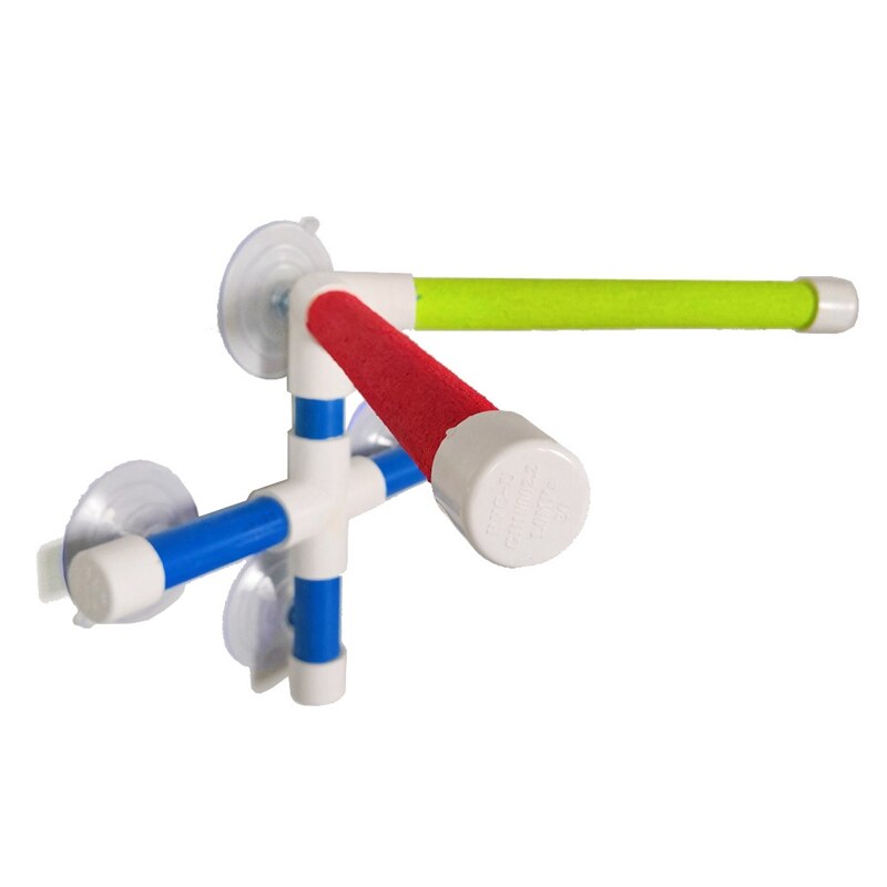 Parrot Bath Shower Standing Platform Rack Parrot Climbing and Biting Shower Perch Parakeet Bird Toy