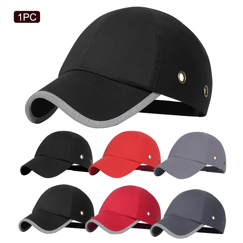 Women Men Hard Safety Hat Adjustable Buckle Lightweight Outdoor Worker Durable Solid Workplace Head Protection Baseball Bump Cap