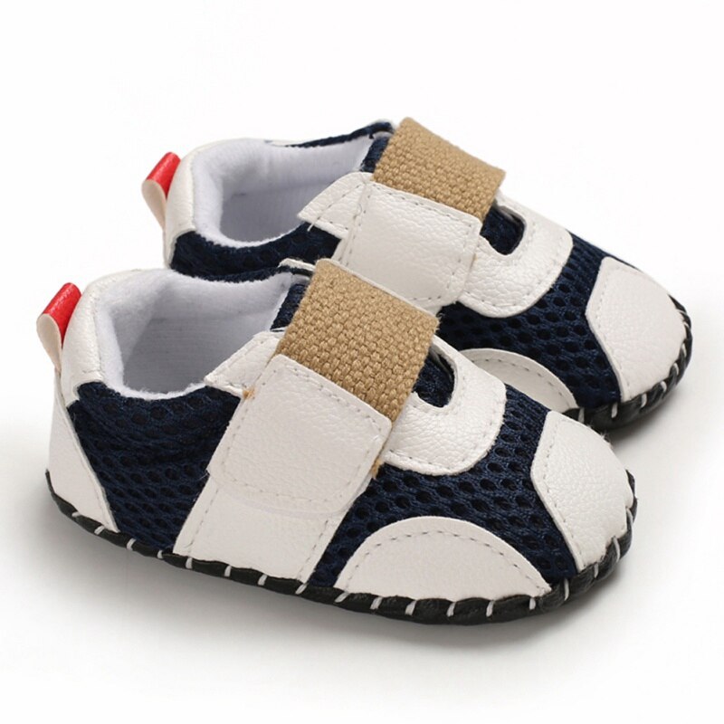 Pasgeboren jongens meisjes eerste loopstoeltjes kind prewalker kind zachte bodem antislip tennis 0-18 m canvas babyschoentjes: Beige / 12