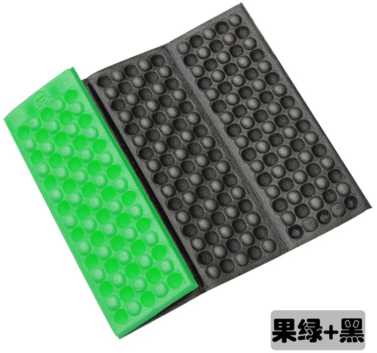 Camping Mat Outdoor Hiking Picnic Camping Seat Mats Folding Portable Cushion Beach Moisture-proof Cushion Mattress Pad: Fruit green black