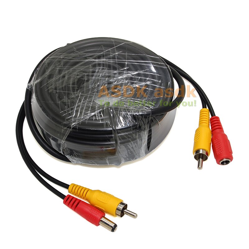 10M DC AV 2in1 Video Power CCTV camera cable Security System accessories