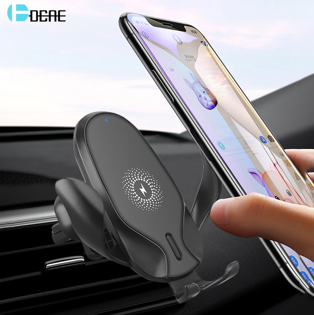 15W Quick Qi Draadloze Autolader Snel Opladen Telefoon Holder Air Vent Mount Bracket voor iPhone 11 Pro XS XR X 8 Samsung S10 S9