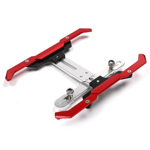 Motorcycle Cnc Aluminium Verstelbare Nummerplaat Frame Bracket Houder Voor Honda PCX125 FORZA350 FORZA300 X-ADV750 ADV150 MSX125: Rood