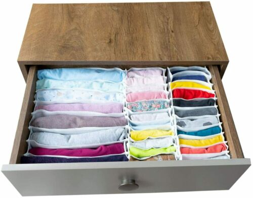 Schublade Organizer Lagerung Korb Schublade Teiler für Kleidung, Unterwäsche, Socken Tuch Container Würfel Mülleimer für Heimat Organisation