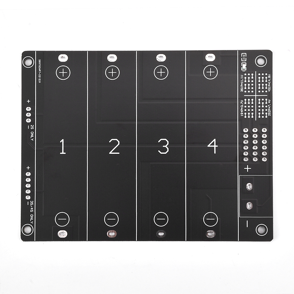 4 Sleuven 21700 18650 Batterijhouder In Parallel 3.7V-Polig Zwart Voor Het Solderen Van Opbergdoos In Parallelle Plastic Batterijbehuizing