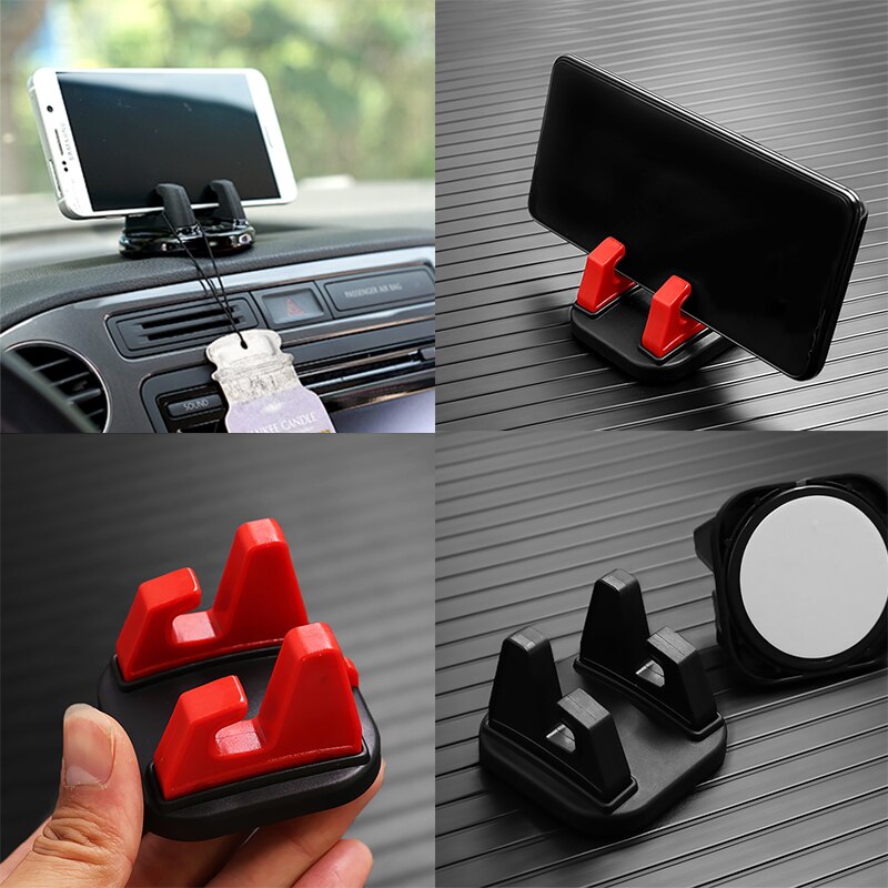 Auto Telefoon Houder Stands Draaibaar Ondersteuning Anti Slip Mobiele 360 Graden Mount Dashboard Gps Navigatie Universele Auto Accessoires