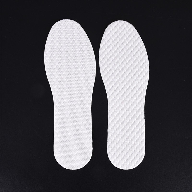 3 paar/partij wegwerp comfortabele inlegzolen van houtpulp voor schoenen, inlegzolen voor heren en dames, kleur wit