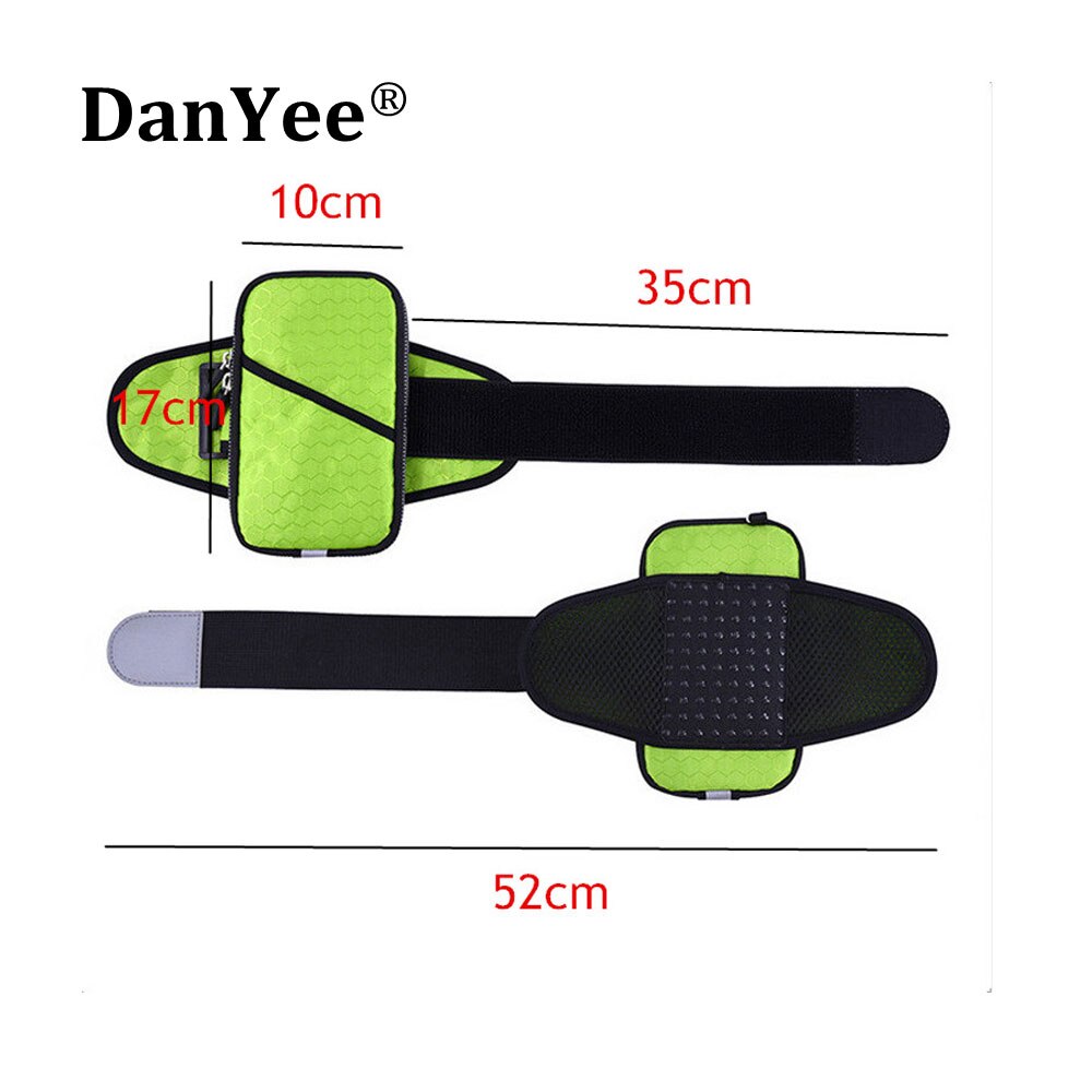 Danyee 6.0 inch universele armbandhoes sporttas voor iphone 7 6s plus waterdichte sportarmband antislip
