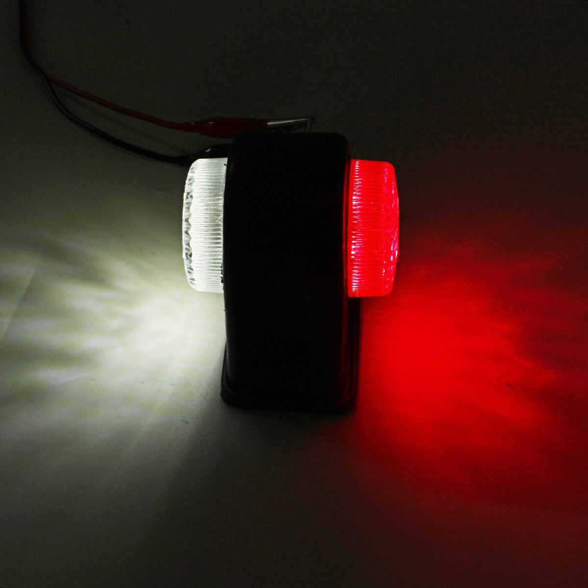 12V 24V Car Truck 12 LED Side Marker Light Double Side Indicator Lamps Signal for Trailer Lorry Van Caravan RV