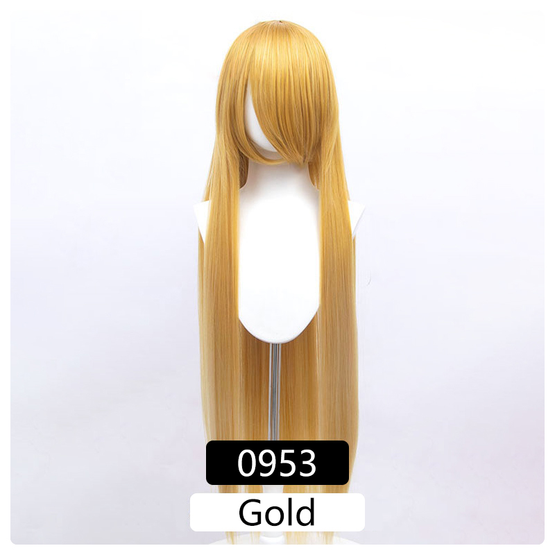 100cm Synthetic Wigs Lolita Cosplay Womens Wig Red Pink Blonde Blue Straight Wig Hair Extensions Party Wig MUMUPI: P2/350