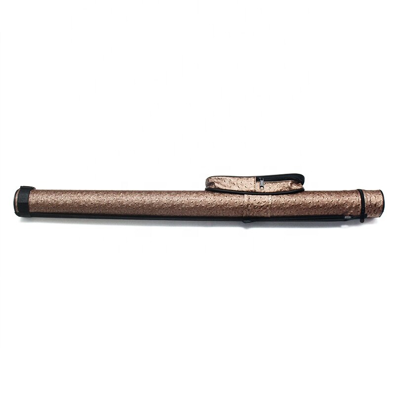 Hard leather 1/2 billiard cue case with for