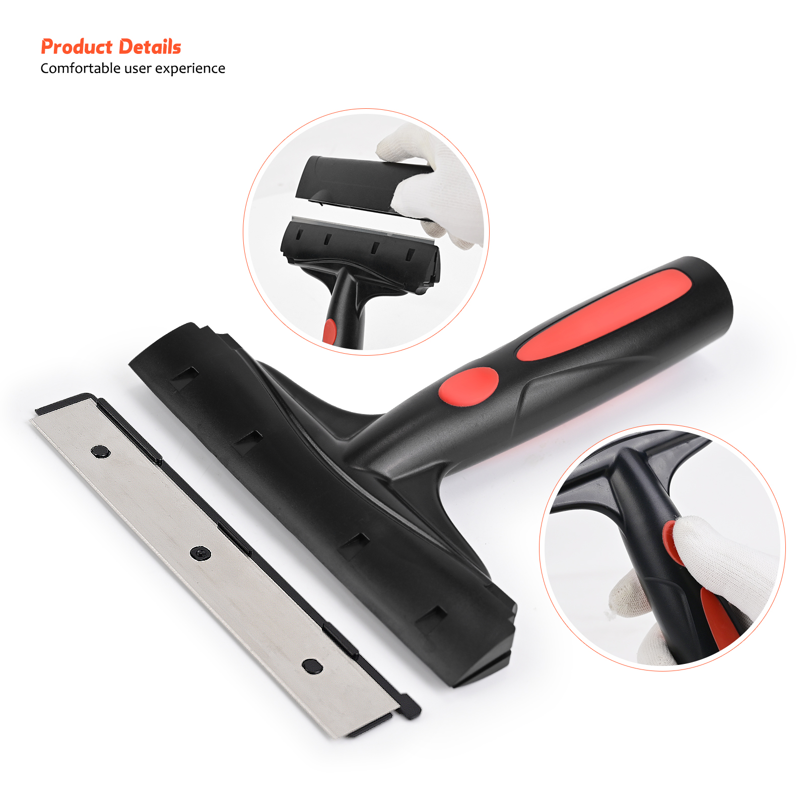 EHDIS 25 pièces/boîte lame de nettoyage en acier inoxydable pour rasoir à manche grattoir vinyle enveloppe de voiture autocollant verre fenêtre Film dissolvant de colle