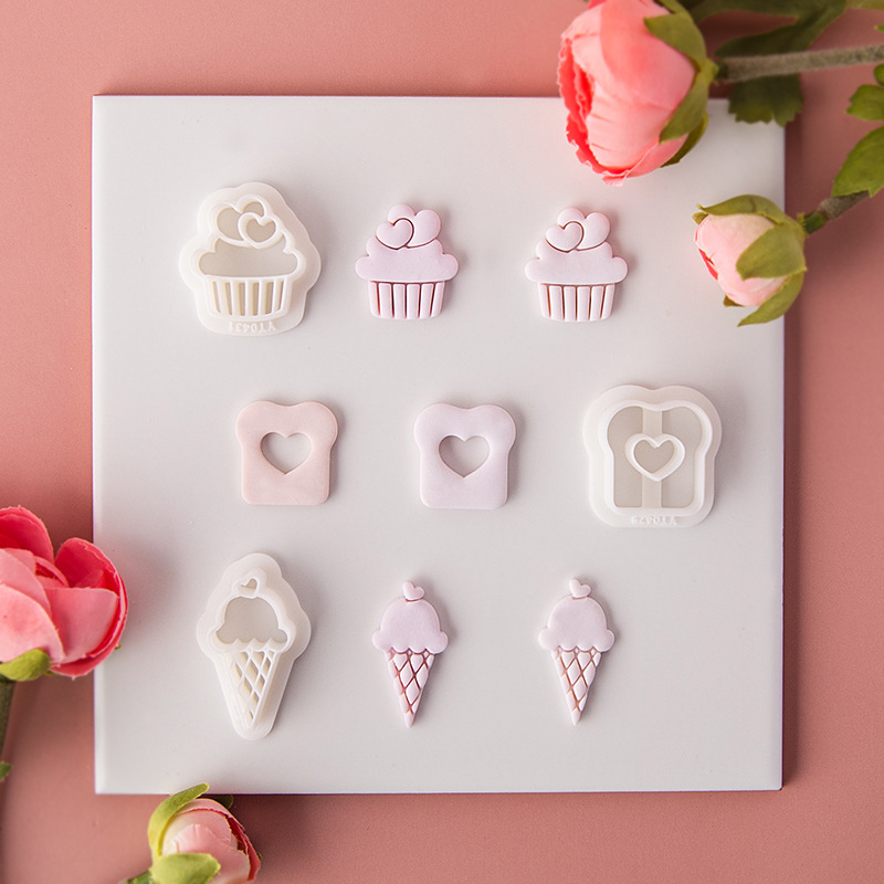 Serie di san Valentino Amore Argilla polimerica Formine per orecchini Stampo Regalo per festa di nozze Orecchini fai da te Ciondolo per gioielli Stampi per fustelle