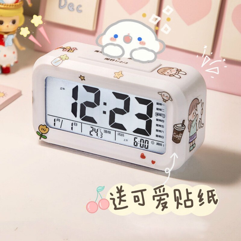 Led Multifunction Digital Clock Electronic Desk Bedroom Date Temperature Lcd Glowing Usb Digital Clock Zegar Home Clock DB60SZ