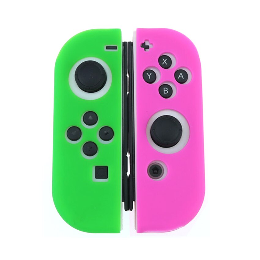 JCD Silicone Anti-Slip Skin Case For Switch NS JoyCon Rubber Soft Protective Shell Cover For Nintend Switch Joy-Con Controller: FL