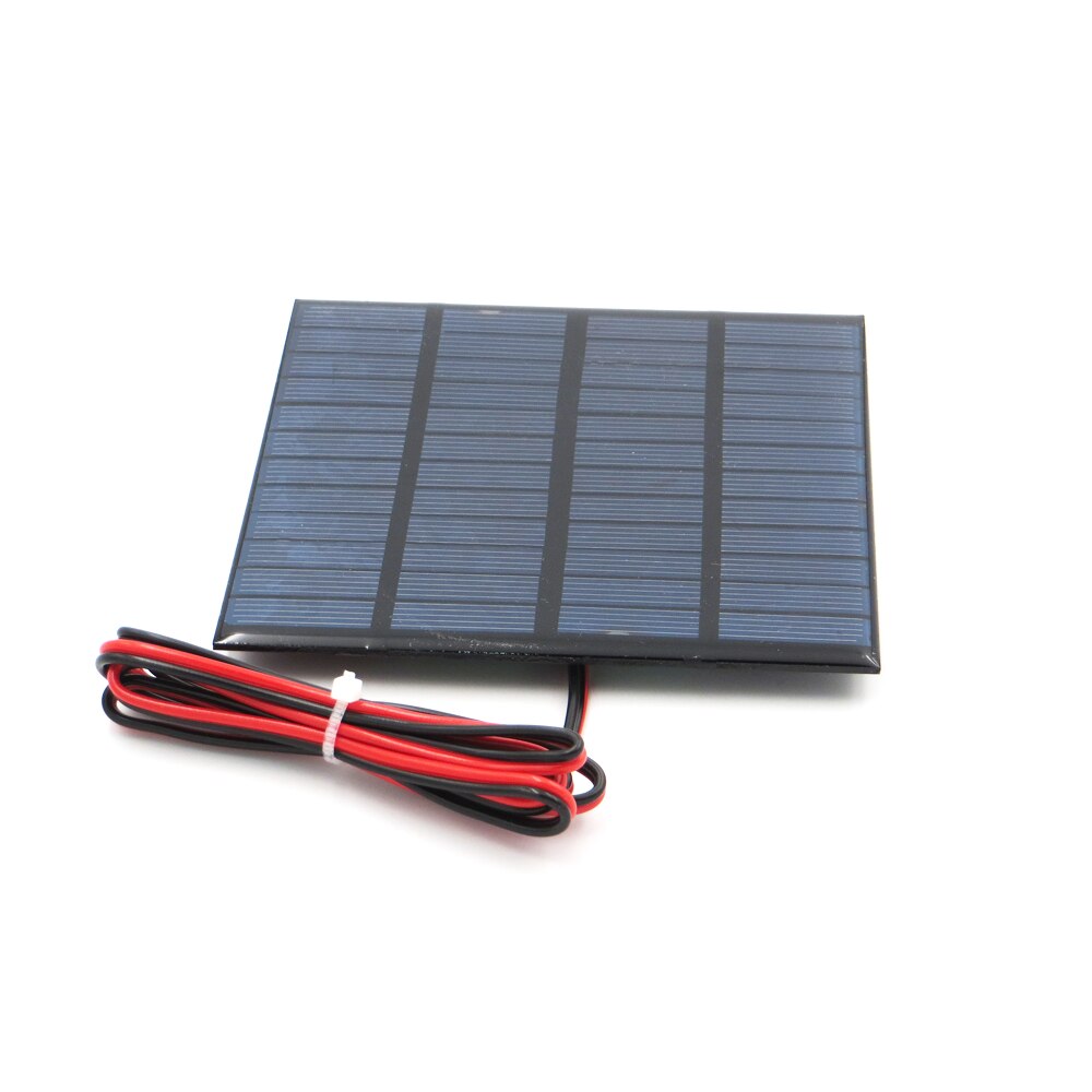 1 st x 12 V 150mA met 100 cm breiden draad Zonnepaneel polykristallijne Silicon DIY Acculader Kleine Mini Zonnecel kabel speelgoed