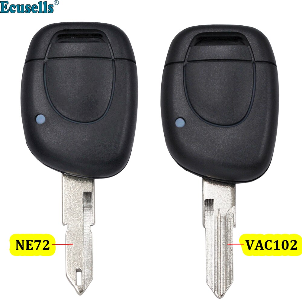 1 Knop Slimme Afstandsbediening Sleutel Shell Case Fob Voor Renault Clio Ii Clio Symbool Kangoo NE73 Of VA2 Ongesneden Blade