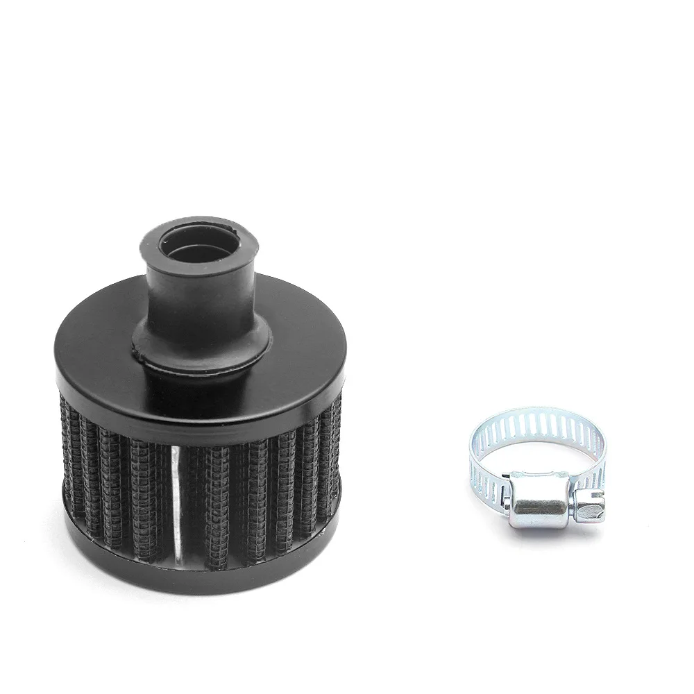 Filtro de aire R-EP para coche, entrada de aire frío para motocicleta, cubierta de ventilación de cárter de alto flujo, Mini filtros de ventilación universales, 12mm, 25mm: Rojo
